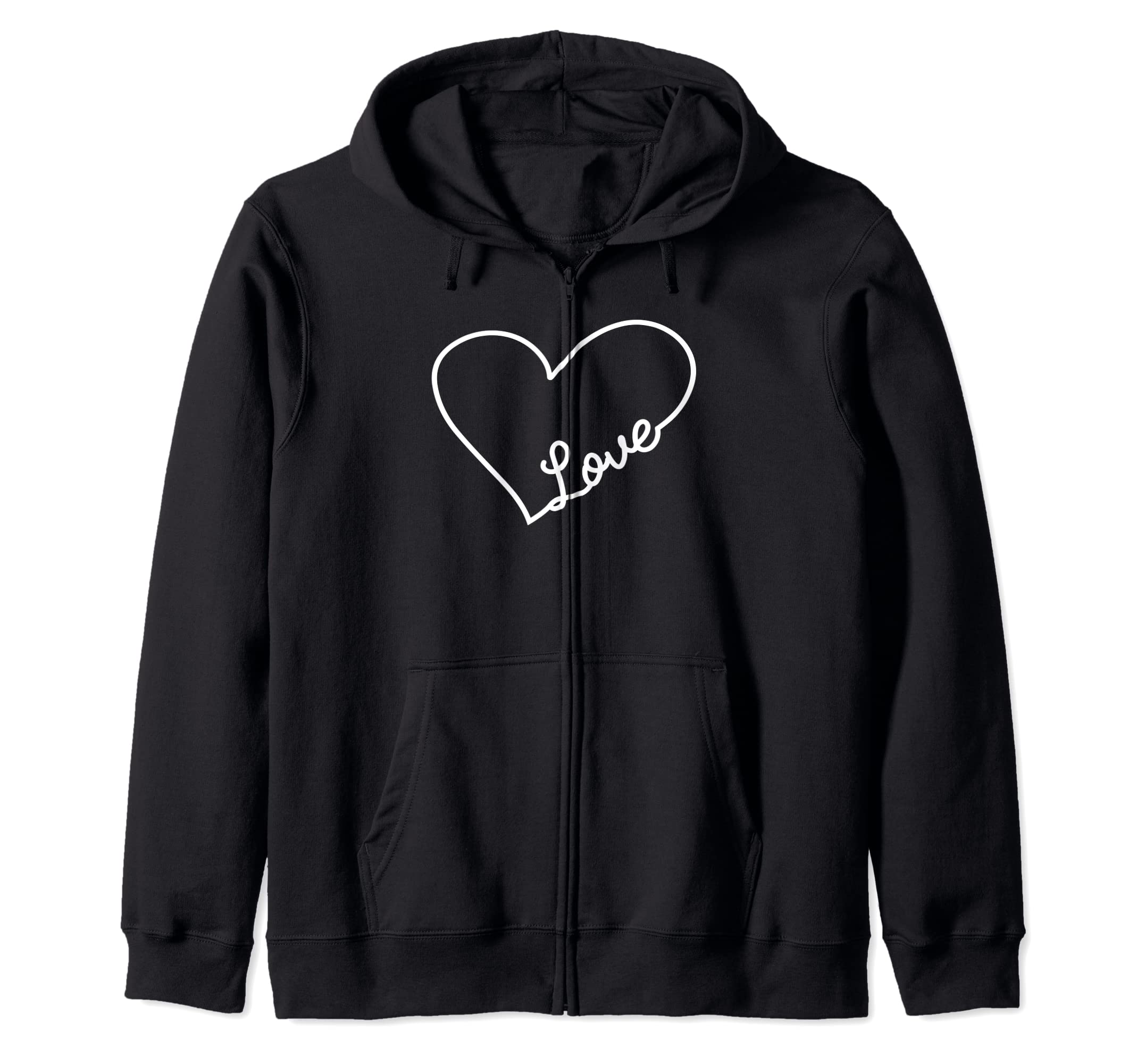 Gifts for Married Couples And Romantics Co.Love Heart Valentine's Day Cupid Lovers Romance Romantic Zip Hoodie