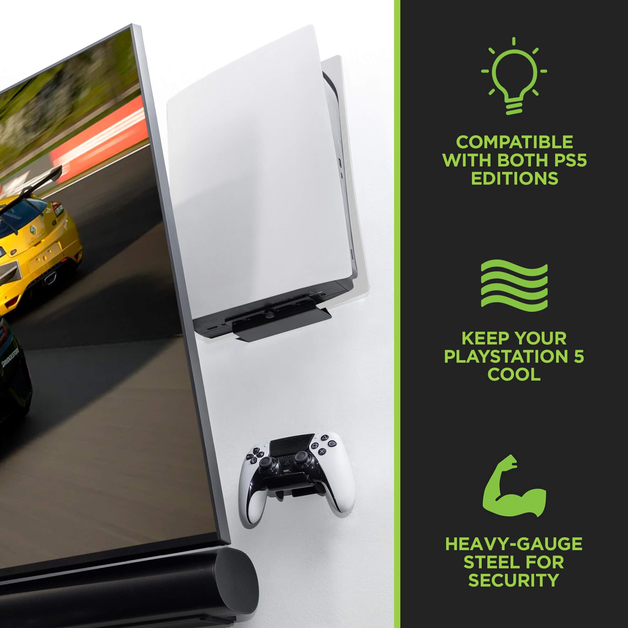 momonte　ps5 Amazon.com: Monzlteck Wall Mount for PS5 Slim/PS5 Pro -Steel