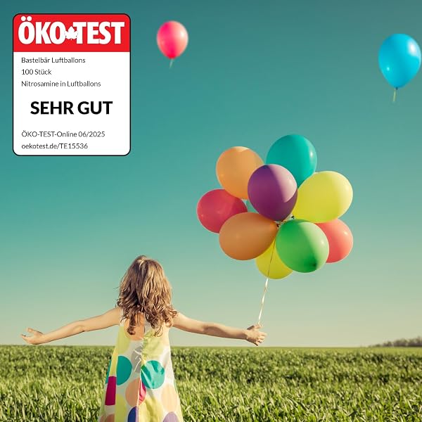BIO Luftballons Geburtstag • ÖKO-TEST "SEHR GUT" • 100 Stück • MADE IN EU ✓ Premium Ballons 100% Naturlatex • 11 Farben • plastikfrei & nachhaltig • Helium Luftballons Bunt aus natürlichen Rohstoffen - 2