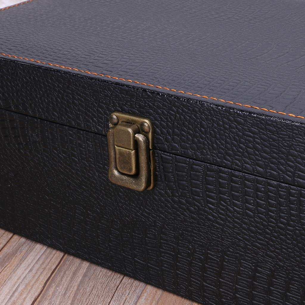 boîte de Bouteille de vin en Cuir Sac de Luxe 2 vin Rouge Champagne fourre-Tout poignée de Transport étui de Voyage Organisateur Cadeau