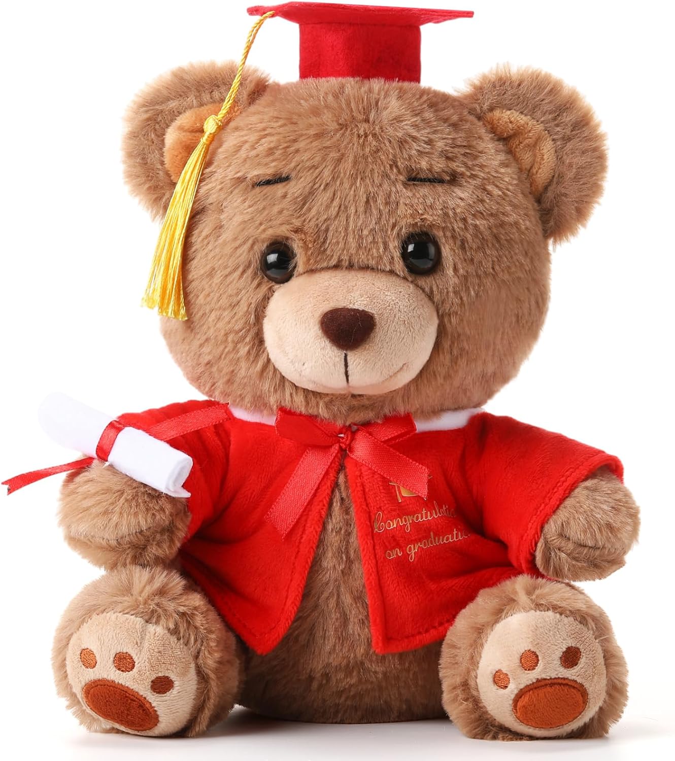 Deekin 10 Inch Kindergarten Graduation Bears Stuffed Animal Class of 2026 Plush in Blue Cap Grad Bear Kindergarten Graduation Gifts Stuffed Animal Plush Toy for Grad Party Decor