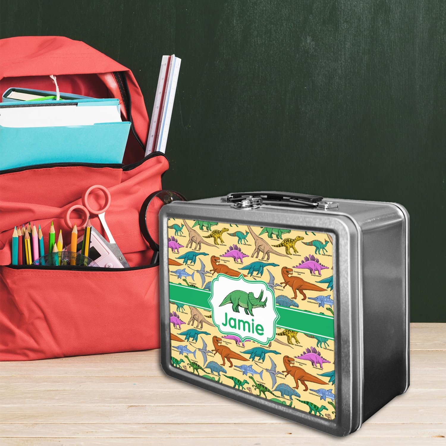 Personalized Dinosaurs Lunch Box