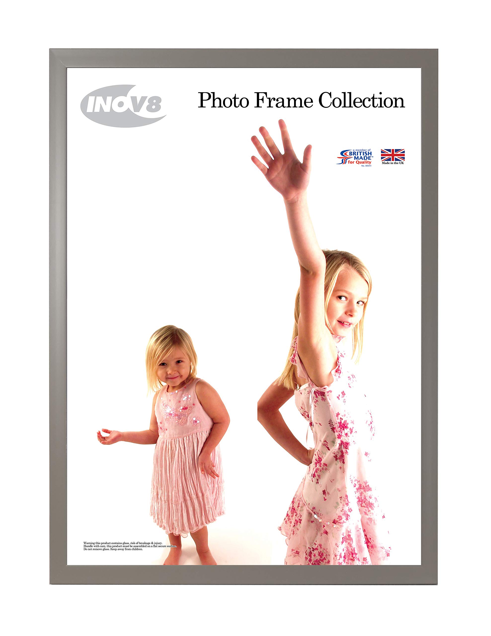 Inov8 Framing British Made Photo Frame Value Dark Grey A4