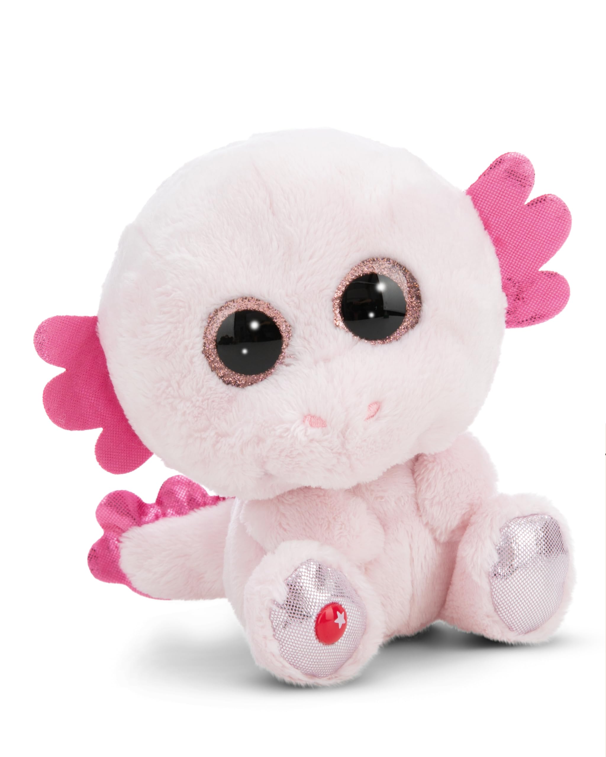 NICI soft toy GLUBSCHIS axolot Xomo 15cm pink - Cuddly sweet plush for cuddling and playing, for children & adults, great gift idea - 61774