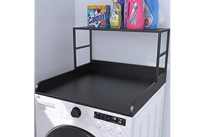 GDLF Washer Dryer Stand with Laundry Room Shelf