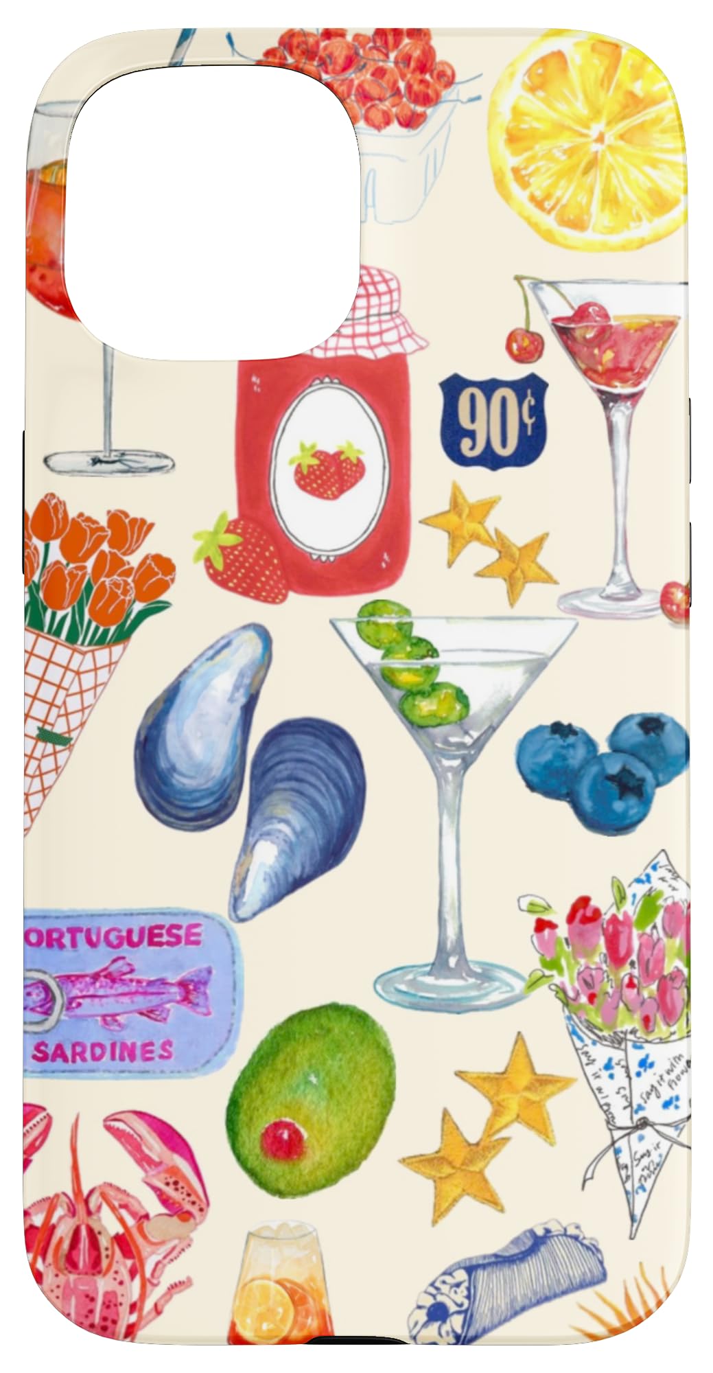 European Summer Case for iPhone 15