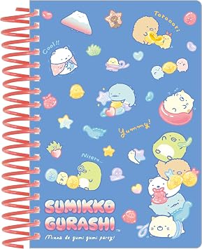San-X Sumikko Gurashi Gummy Party B6SP Notebook, NY44602, H7.3 x W5.4 x D0.7 inches 18.5 x 13.7 x 1.7 cm