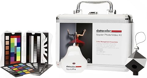 Datacolor Spyder Photo e Video Kit – SpyderPro Calibratore Monitor, Spyder Cube, Spyder Checkr Video, Spyder Checkr Photo – Kit di Gestione Colori per Fotografi e Videomaker