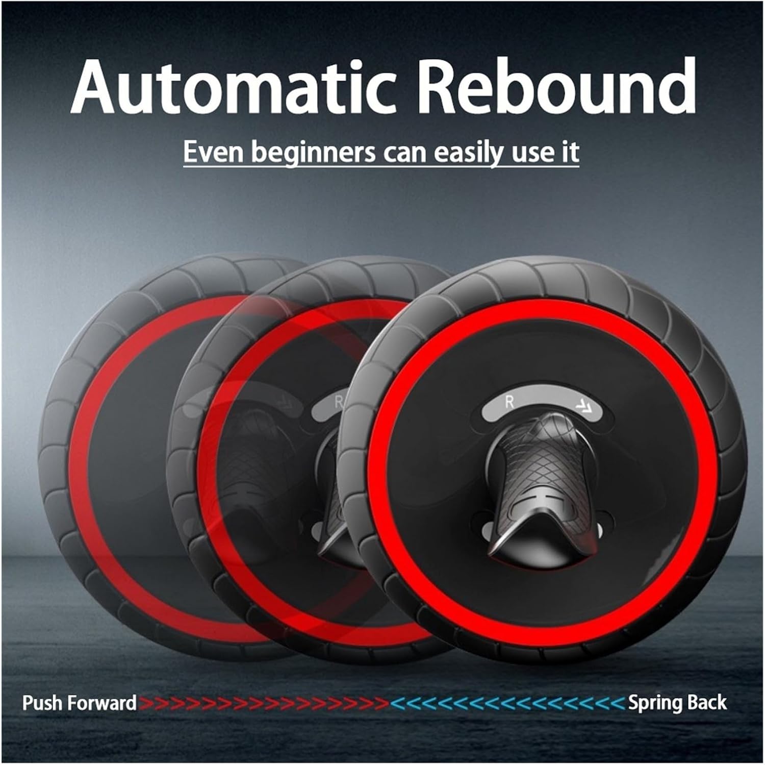 Fitness Rebound Abdominal Wheel - Single-Wheeled for Comprehensive Home Workout and Strength Training