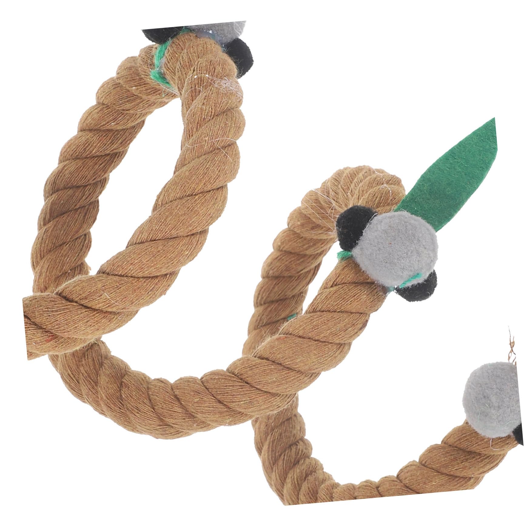 VANZACK 5piezas Percha De Cuerda para Pájaros Soporte De Juguete De Masticar para Periquitos y Loros Accesorios De Jaula De Pájaro Cuerda De Natural Clara