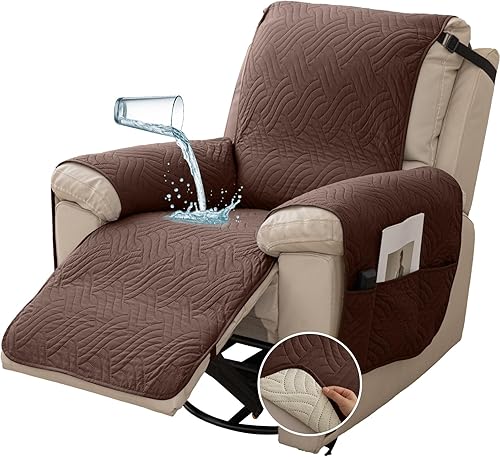 Miniatura 15 de Deep Dream Fundas para sofá 100% impermeables, fundas acolchadas antideslizantes para sofá de 3 cojines, funda de sofá para perros, funda lavable,