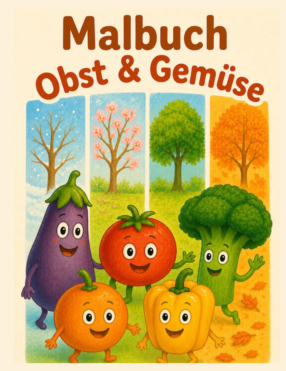 Malbuch: Obst & Gemüse