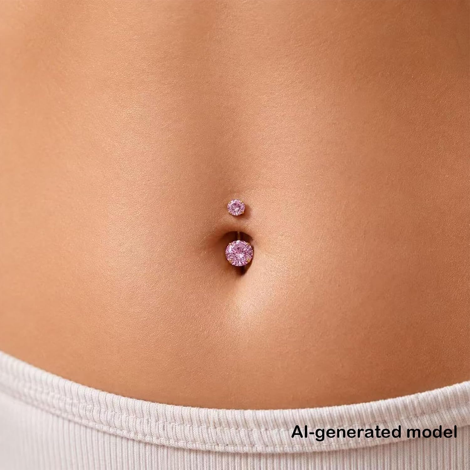 Uni-J 4Pcs 14G 10mm Belly Button Rings Gold&Silver,With Taper Tool