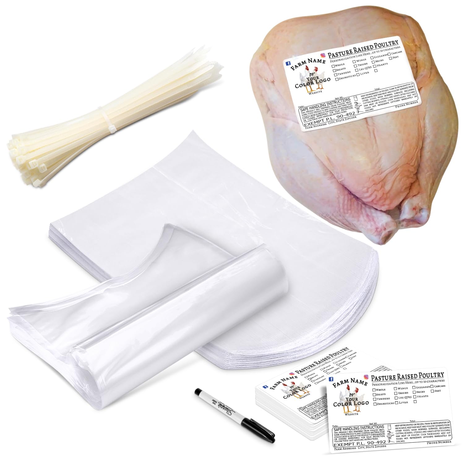 Poultry Shrink Clear Bags (CL)- 10