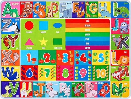 IMIKEYA Alfombra de espuma para gatear, alfombra de pasillo lavable para niños, alfombra de juego para bebés, alfombra de habitación de niños,