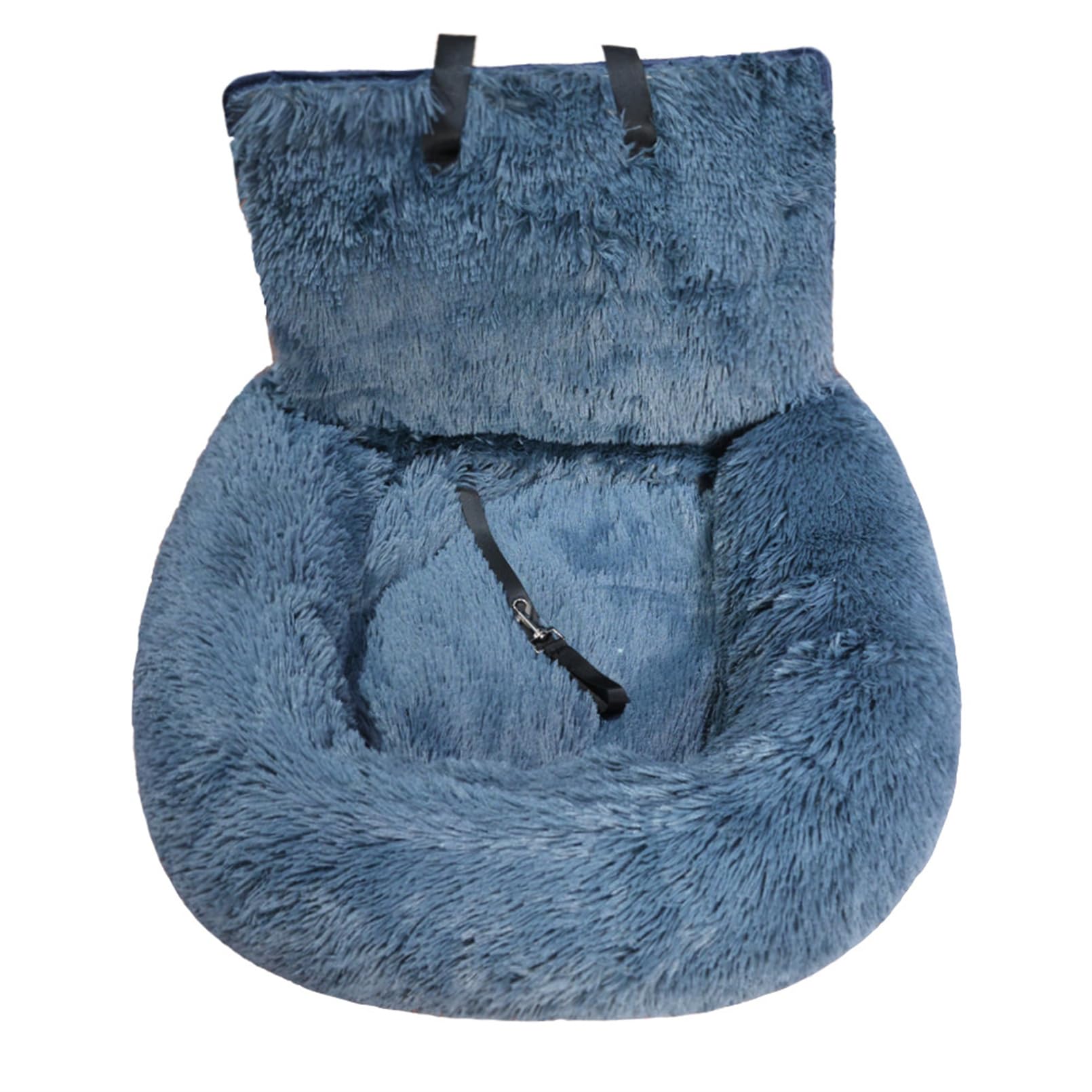 Pelzbarn Dog Car Seat, Fluffy Fur Barn Dog Bed, Car, Portable Pet Bed for Travel (Dark Grey, XL (110 x 60 cm)