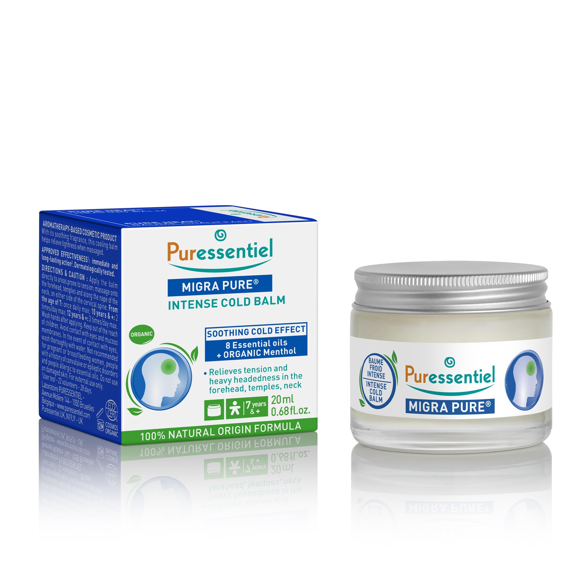 Baume Froid Intense Migra Pure - Soulagement des Maux de Tête - 20 ml