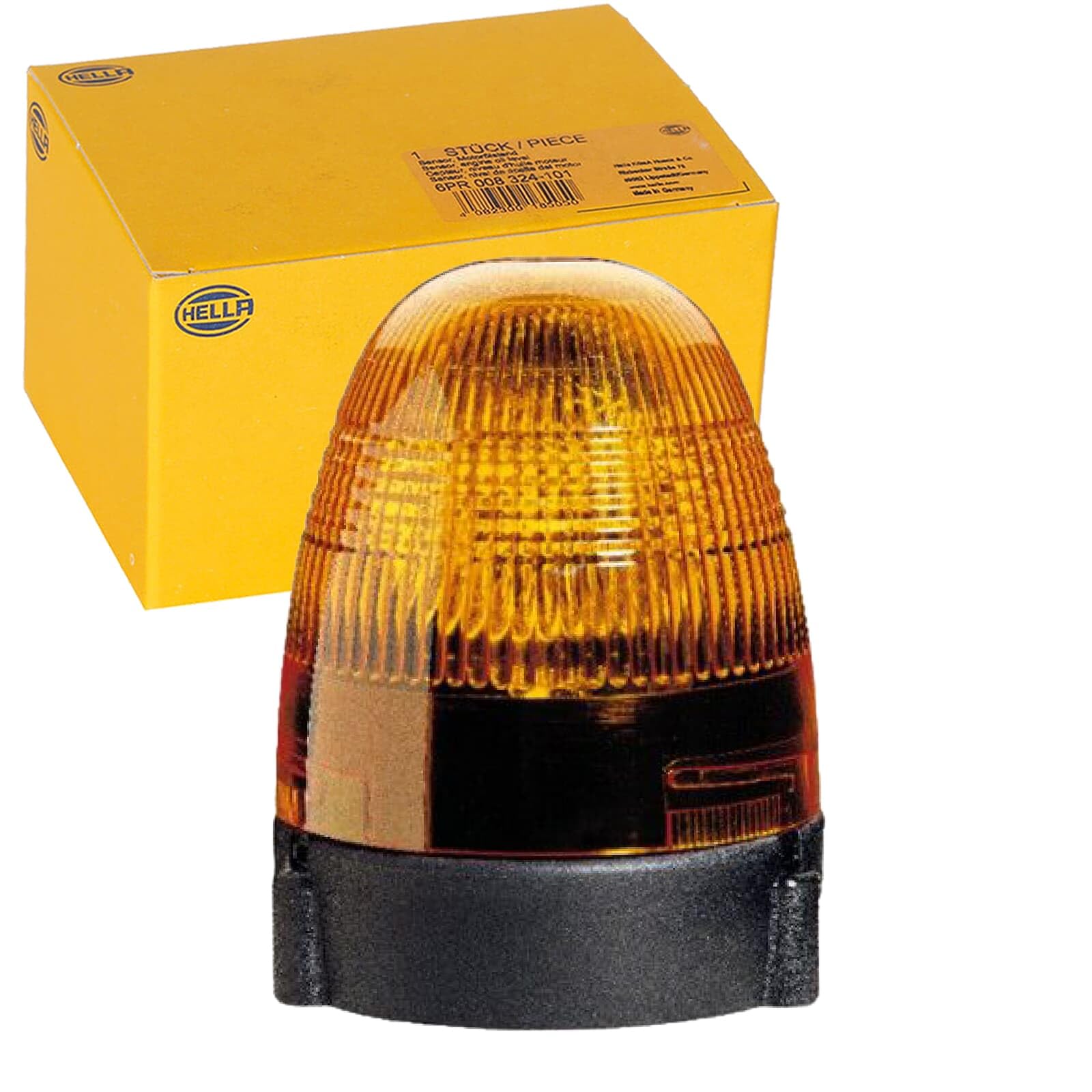 HELLA Halogen Światło ostrzegawcze obrotowe - KL Rotafix - 12V - bursztyn - Oprawa/przykręcany - Wtyczki: Wtyk płaski - Ilość: 1 - 2RL 007 337-001