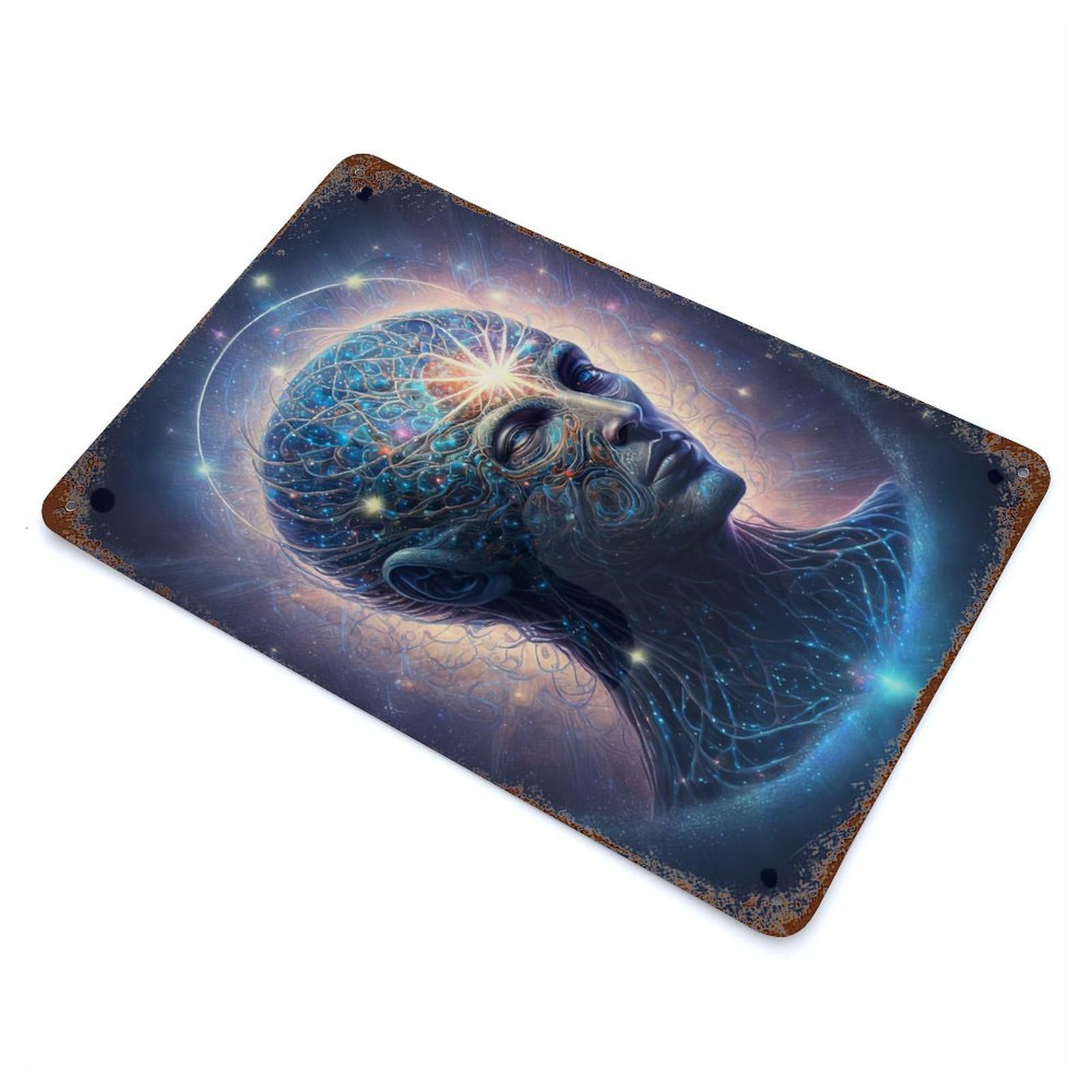 Esoteric Zen Universe V3 Decorative Tin Sign 11.8"x7.9", for Farmhouse, Kitchen And Entryway Decor, Shabby Chic Decor