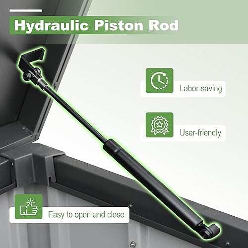 Miniatura 5 de Domi - Caja de almacenamiento para exteriores de 150 galones, impermeable, gran contenedor de almacenamiento para cojines exteriores, almohadas,