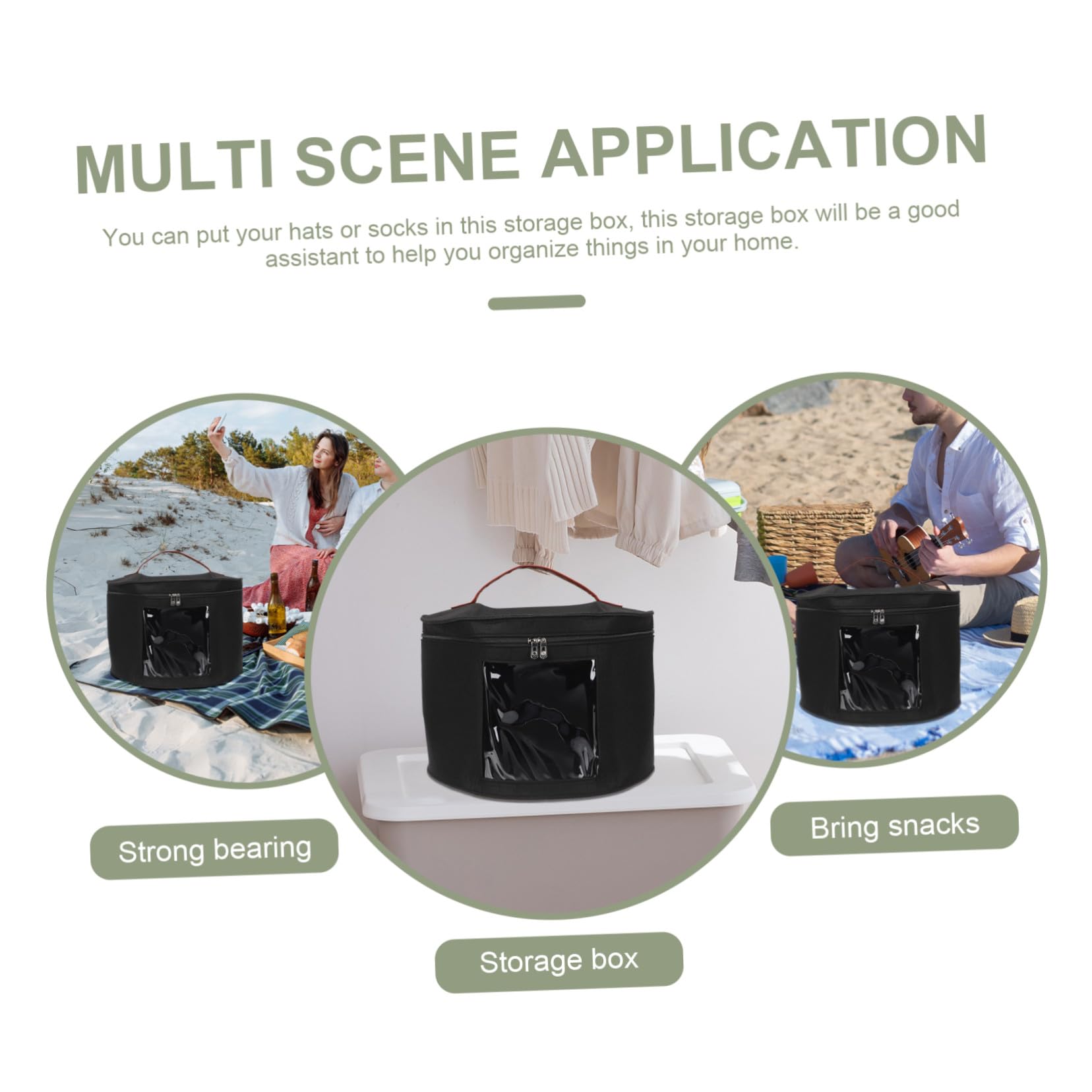 Hutbox aus Filz Faltbarer Hutschachtel Organizer Reißfest Platzsparend Vielseitige Aufbewahrung für Hüte Socken Reise Praktische Transportbox für Damen und Herren