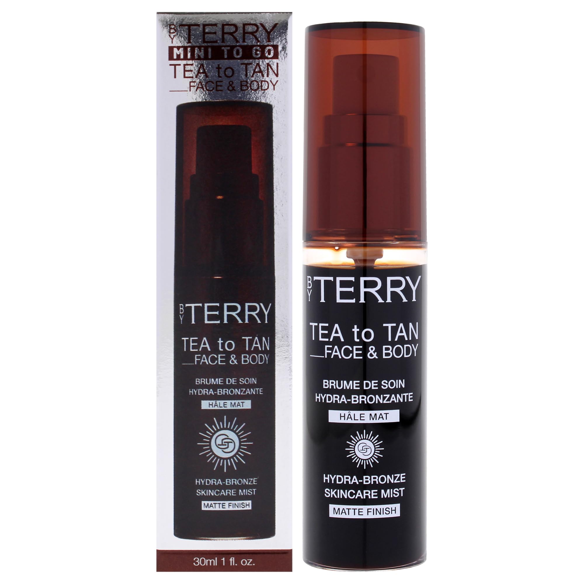 By Terry Tea To Tan Gesicht & Körper Matte Finish, Hautpflege-infundierter flüssiger Bronzer, langanhaltend, nicht übertragbar, 30ml