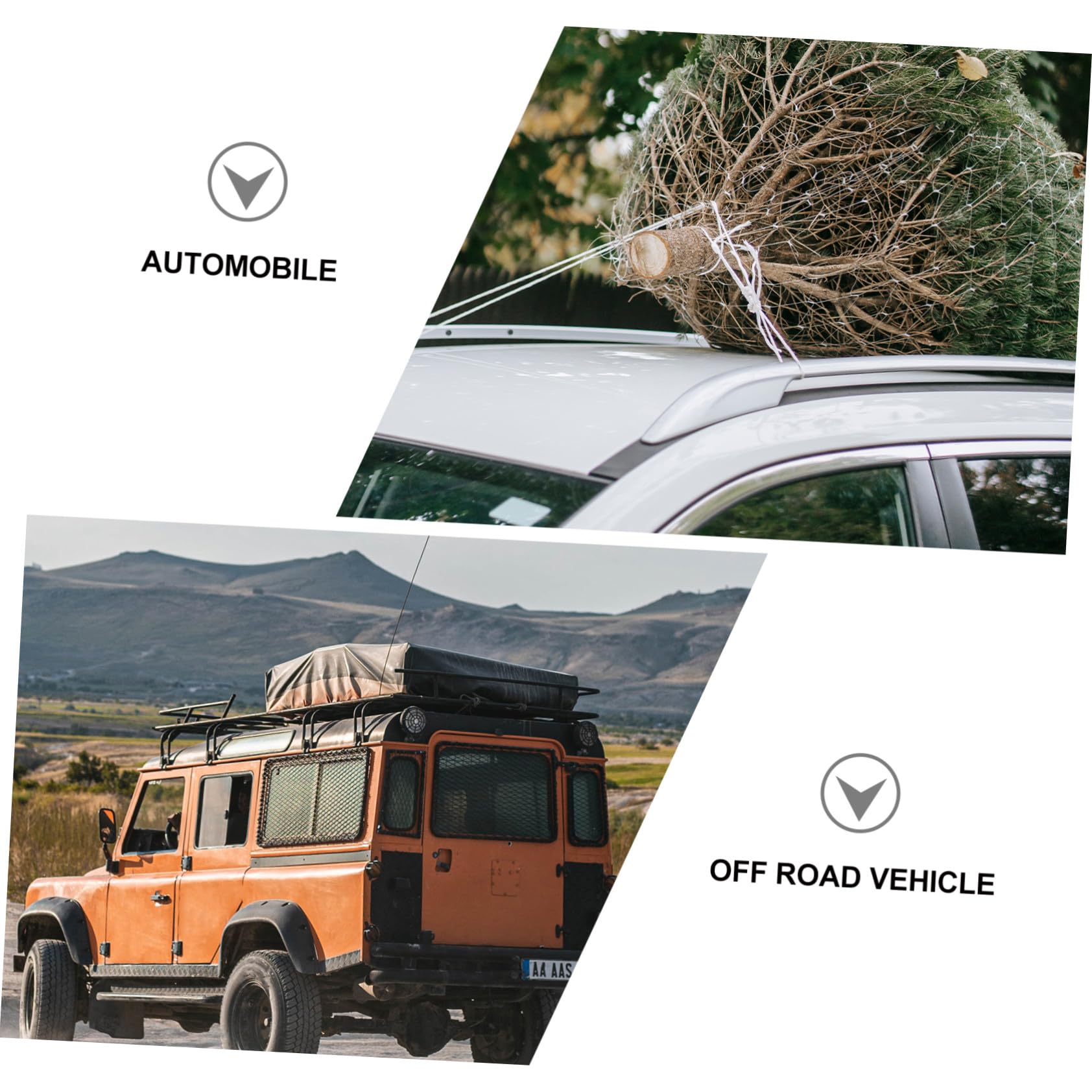 Filet Élastique en Latex pour Chargement Voiture 120x90 Cm Crochets Compatible Pick-up Camping-Car Sécurisation Bagages