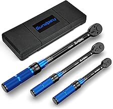 Sundpey Clés Dynamométriques 3/8" - 1/4" 1/2" Clef Dynamométrique avec 5-25 10-60 20-220N·m, 72 Dents, Précision ±3%, Double éChelle Clé Dynamométrique Bidirectionnelles pour Voiture Vélo Moto Camion