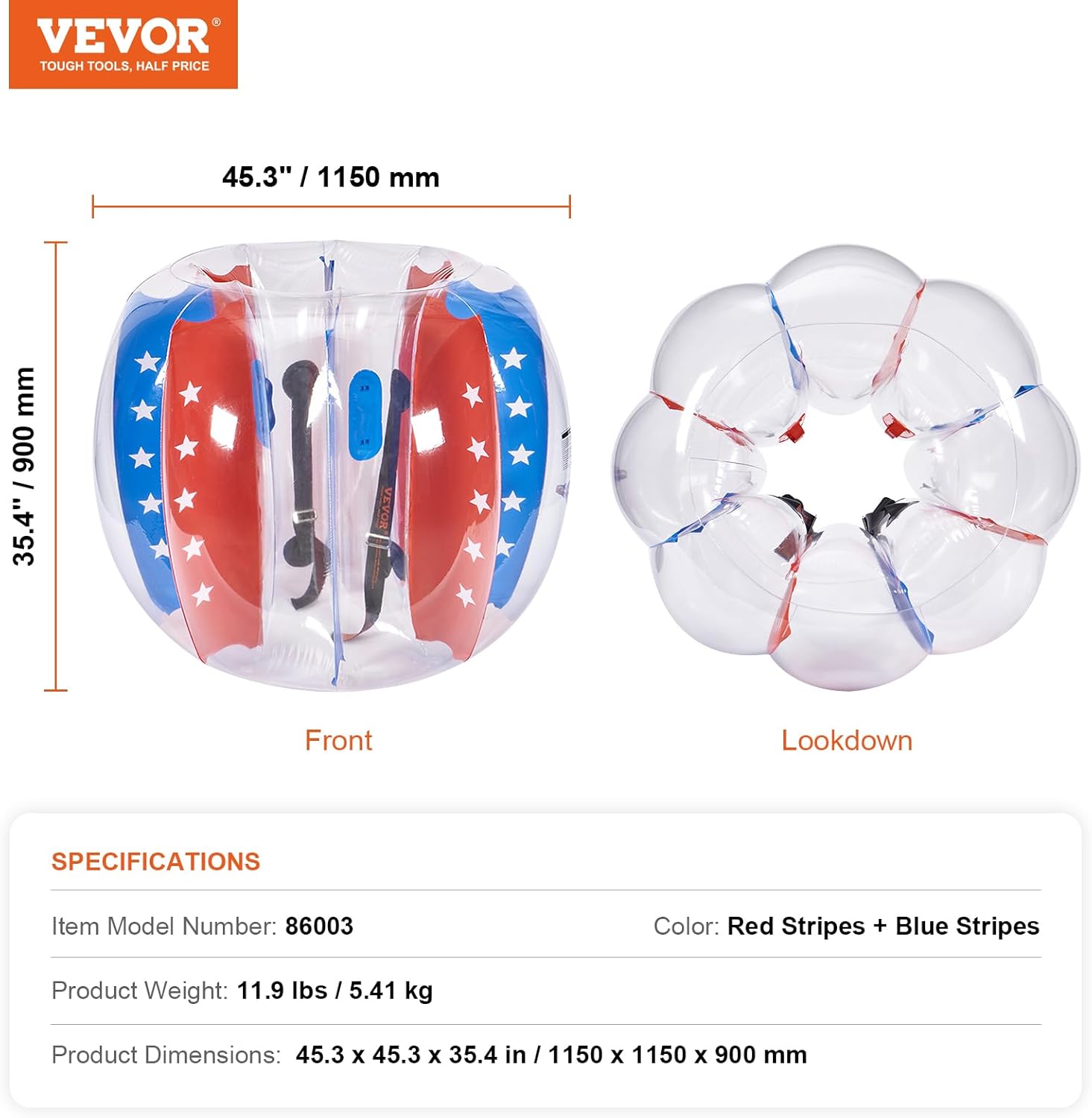 VEVOR Inflatable Bumper Balls 2-Pack, 4FT/1.2M Body Kenya | Ubuy