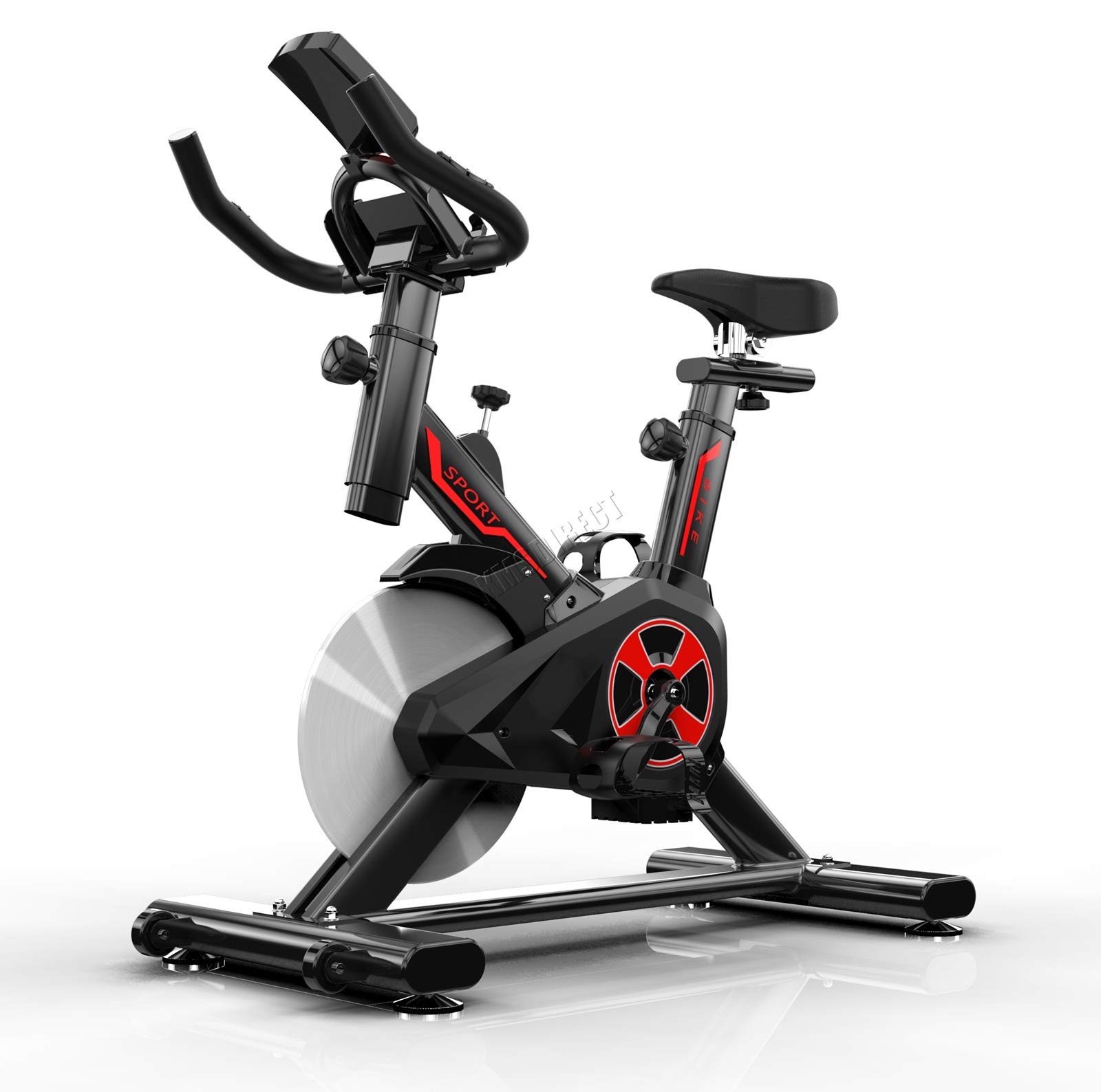 FOXHUNTER FIT4YOU Exercise Bike Indoor Cycling Home Gym Workout Cardio Fitness Adjustable Resistance LCD Monitor FH-EB07