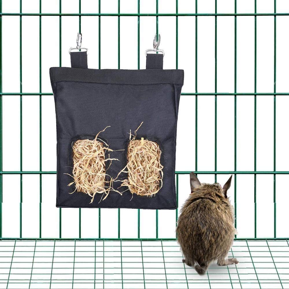 Cavia's accessoires hooizak hooizak haasvoerdispenser hangend zakje voeding voor konijn tas 2 stuks