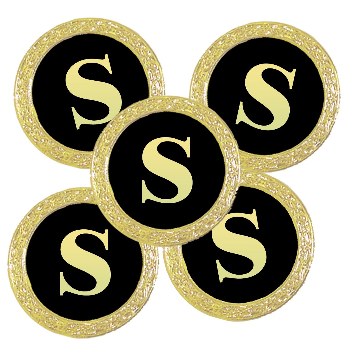 Best Impressions Personalised Golf Ball Markers with Initial (S)