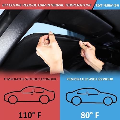 Miniatura 10 de Parasol para parabrisas original compatible con Mazda MX-5 ND 2016 2017 2018 2019 2020 2021 2022 2023 2024 protector reflectante para parabrisas de