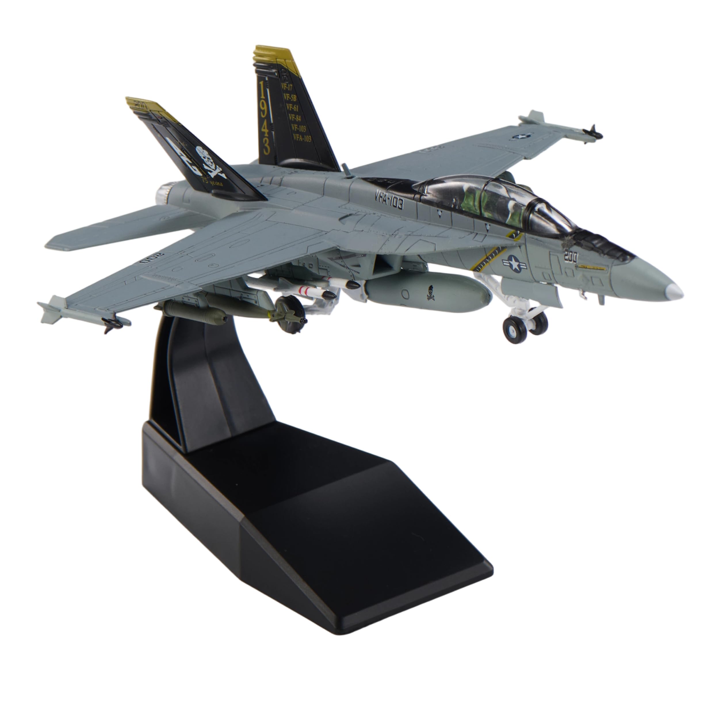 Amazon.com: Eairsoky 1:100 Scale F-18 Super Hornet Metal Fighter