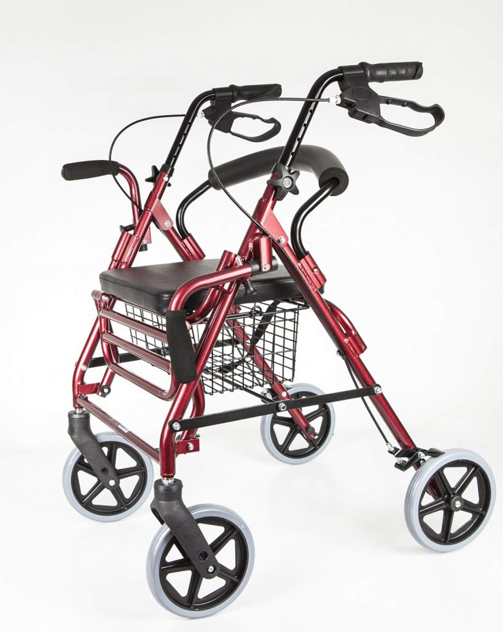 Antar AT51018 Alluminio Camminatore con Basket 9.40 kg, Rosso
