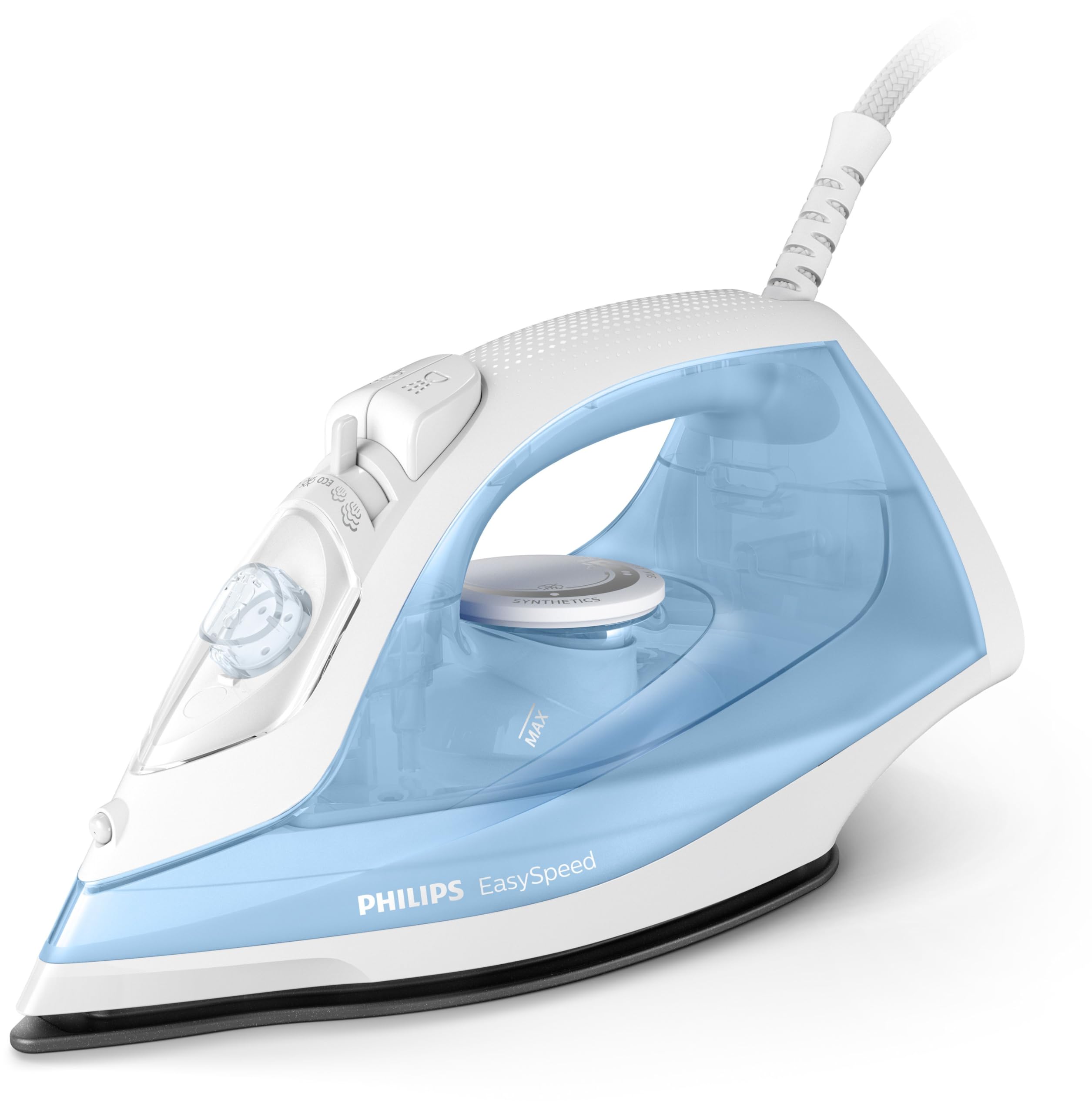 Philips Ferri a Vapore GC1740/20 EasySpeed Ferro a Vapore, Colpo 90 g, Serbatoio 220 ml, Azzurro/Bianco