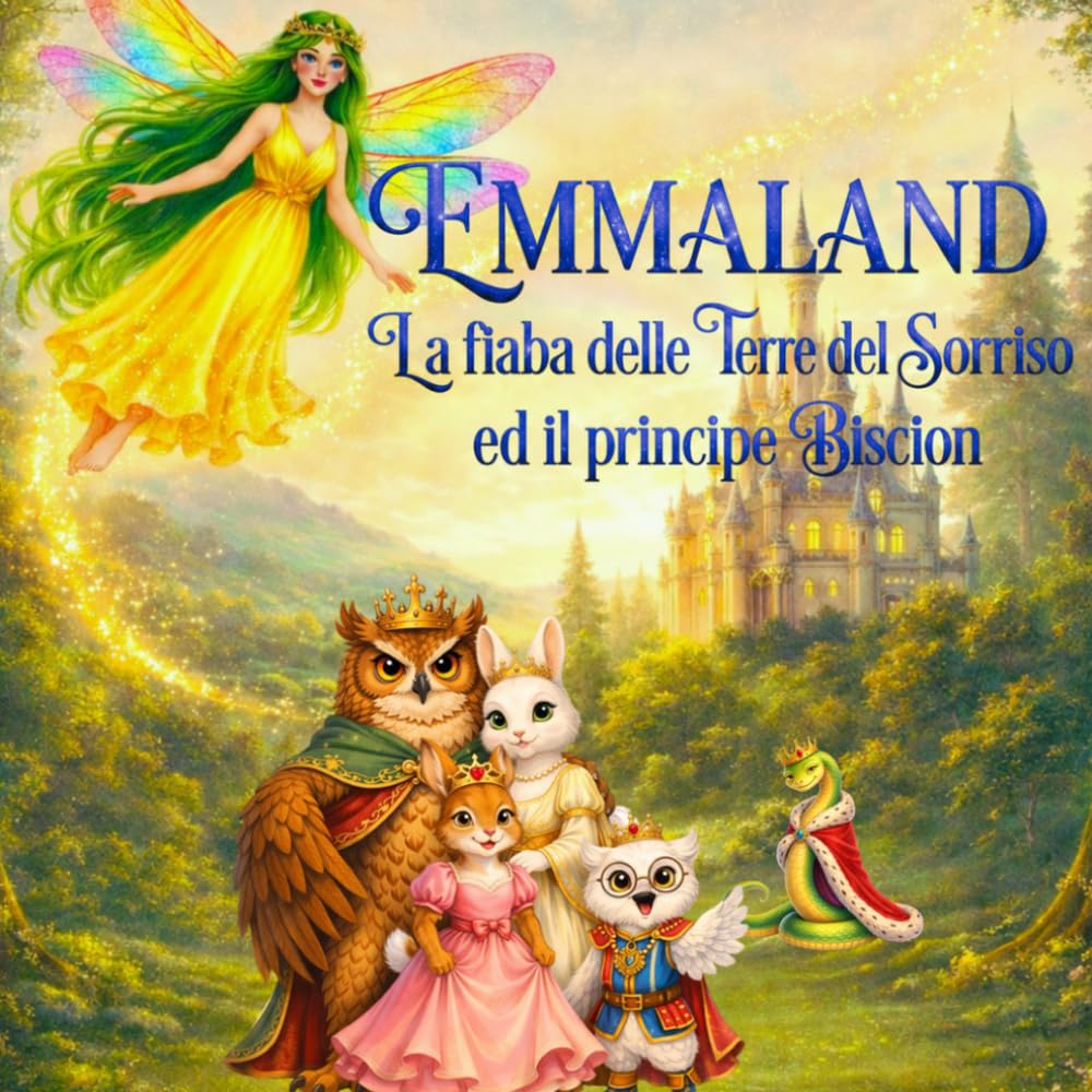 Emmaland-La fiaba delle Terre del Sorriso ed il principe Bisciòn: Una fiaba fantasy illustrata di amicizia, magia e coraggio