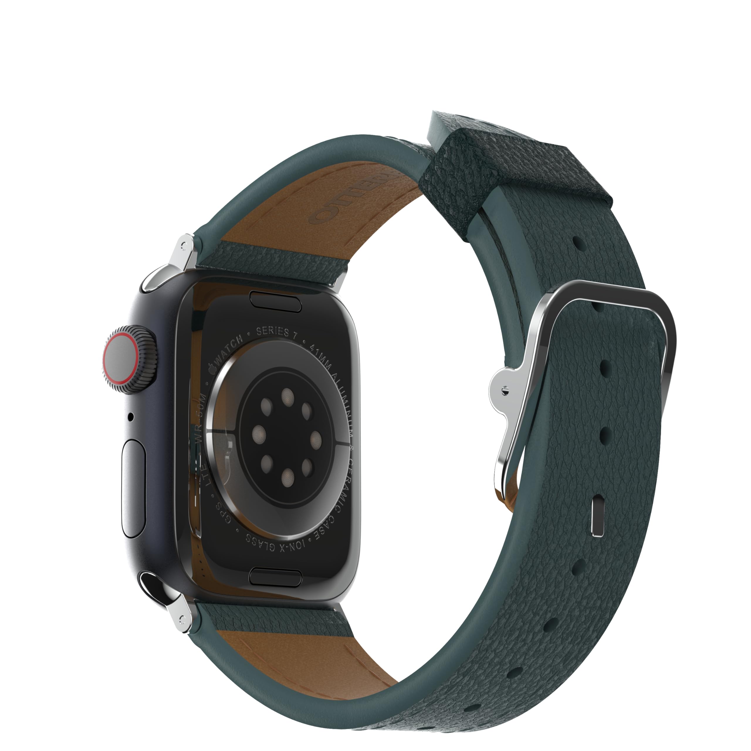 Symmetry Cactus Leather Watch Band for Apple Watch Series 7/8/9 38/40/41mm Juniper SPRIG (Green)