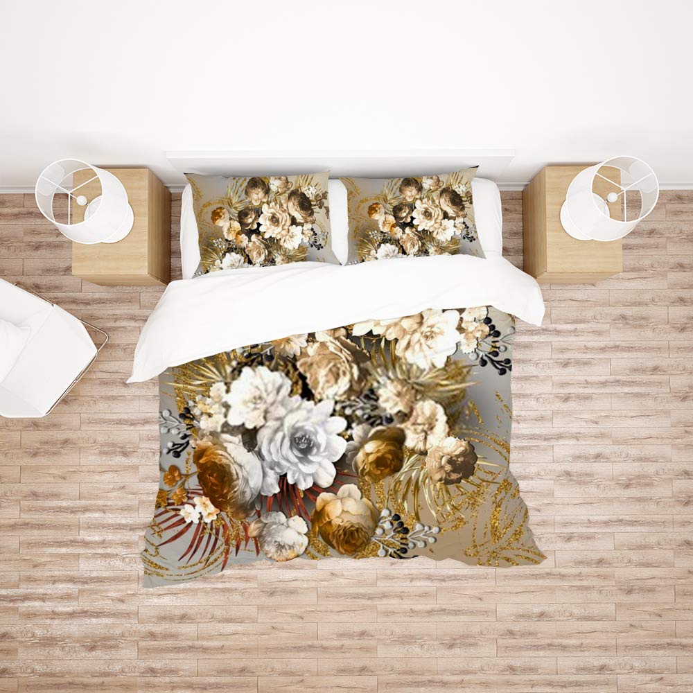 Parure de lit ultra douce et facile d'entretien pour lit double