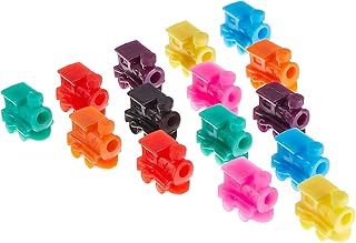 18 Pieces Domino Train Mexican Markers Train Dominoes Accessories for Mexican Dominoes Accessories, Assorted Colors
