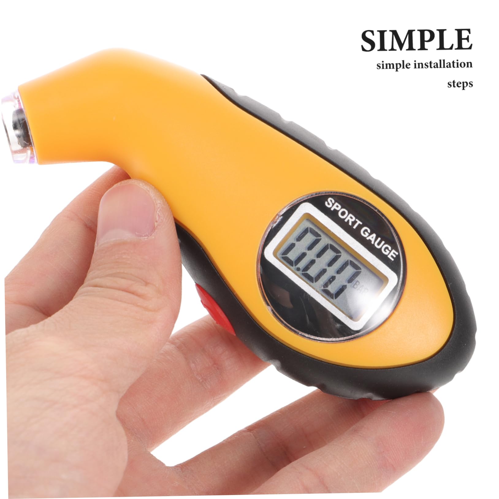 iplusmile 5pièces Testeur De Pression Pneumatique Numérique Manomètre De Pneus Pour Voiture Avec Écran Lcd Gonfleur De Pneus Portable Et Précis Outil De