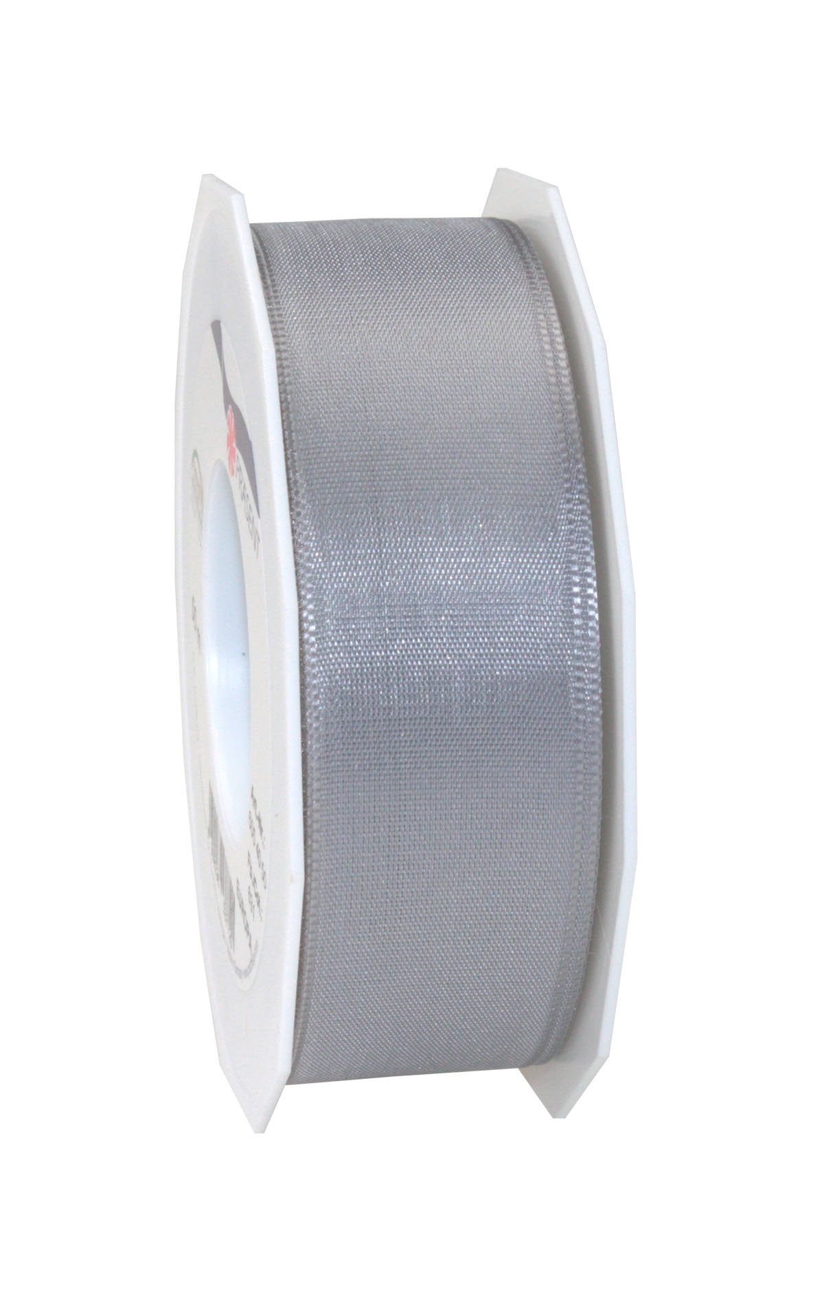 C.E. Pattberg Präsent - Europa Taffeta Ribbon Silver 40 mm width, 50 m length, Olive, 40mm - 50m