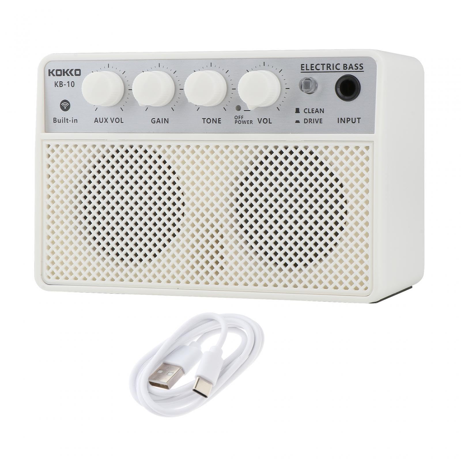 Stylowy przenośny mini głośnik z gitarą elektryczną zapewnia dźwięk | wzmacniacza basowego o mocy 10 W w dowolnym miejscu i czasie. Przenośny
