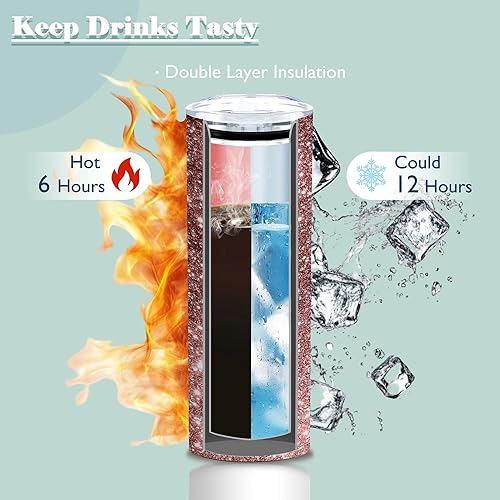 Vista 10 de ATHAND Vaso para mamá, vaso para mamá, vaso con tapa y pajita, regalos para mamá de parte de hija, hijo, marido, vasos aislados de 20 onzas con tapa