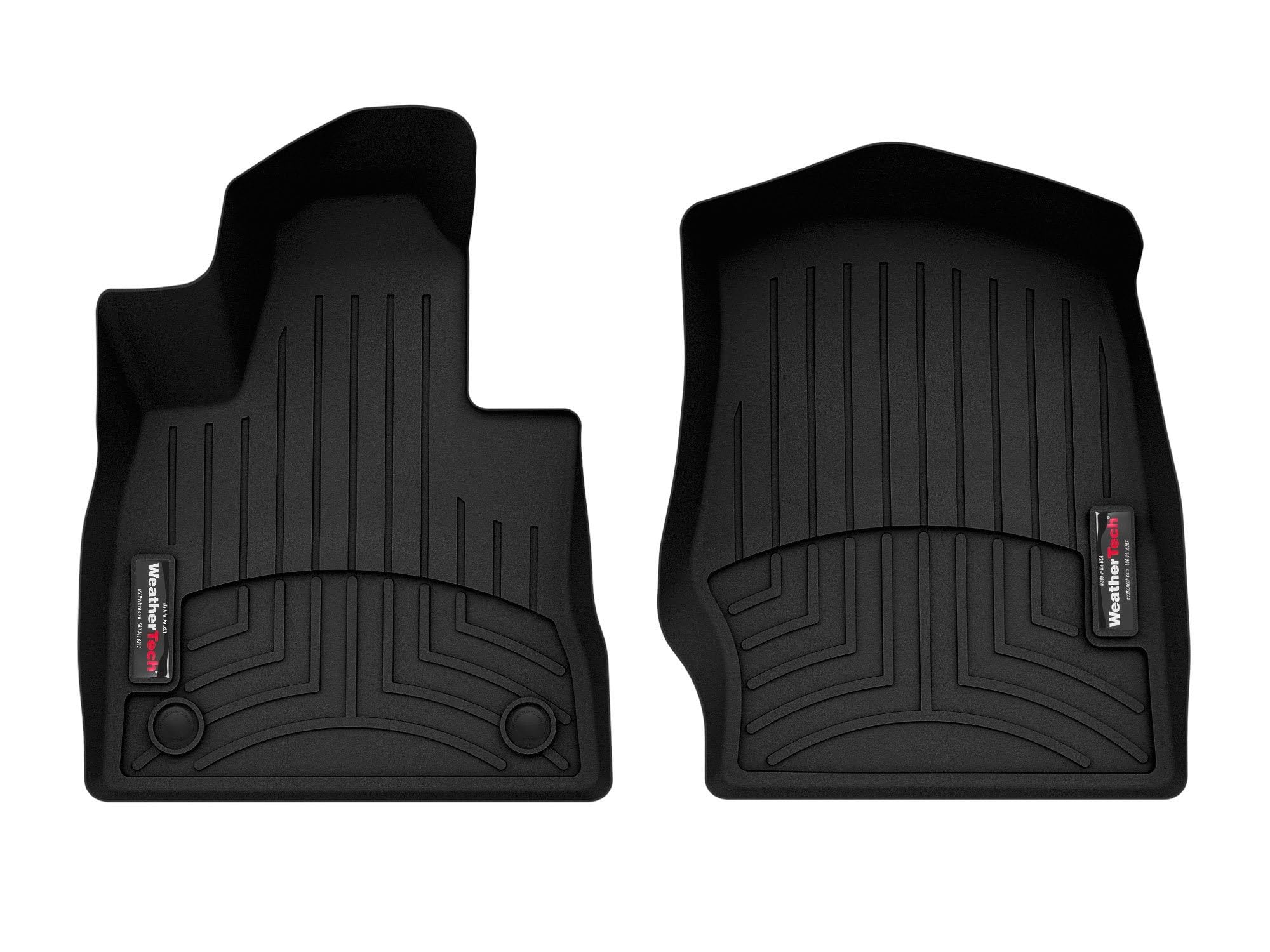 WeatherTech Custom Fit FloorLiners for Ford Explorer, Explorer Hybrid, Explorer - 1st Row (4417161), Black