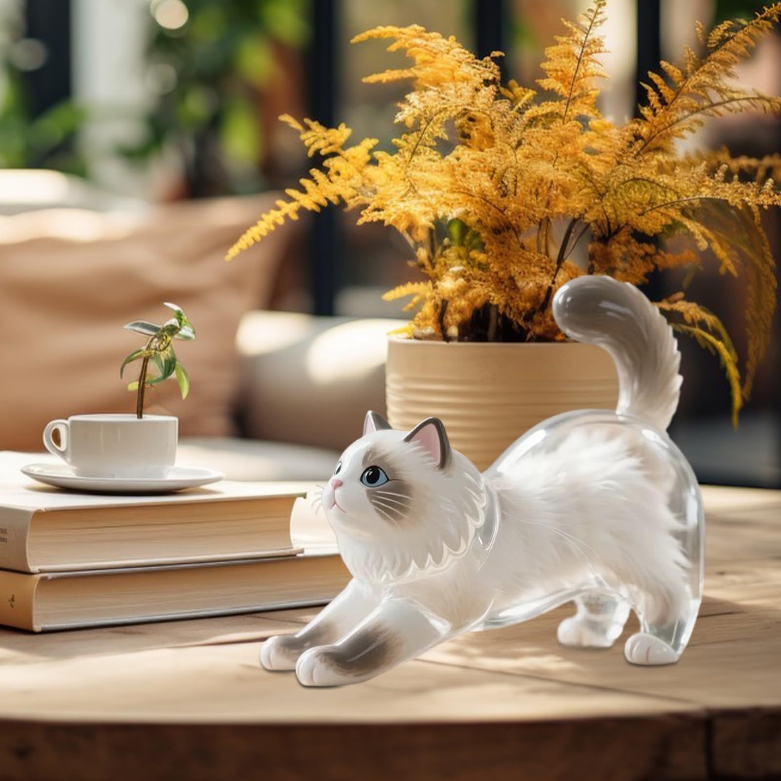 Llaveros de gato, botella de almacenamiento de transparente de acrílico, recuerdo conmemorativo de de mascotas, colgante conmemorativo de mascotas, llaveros coleccionistas de pelos de gato