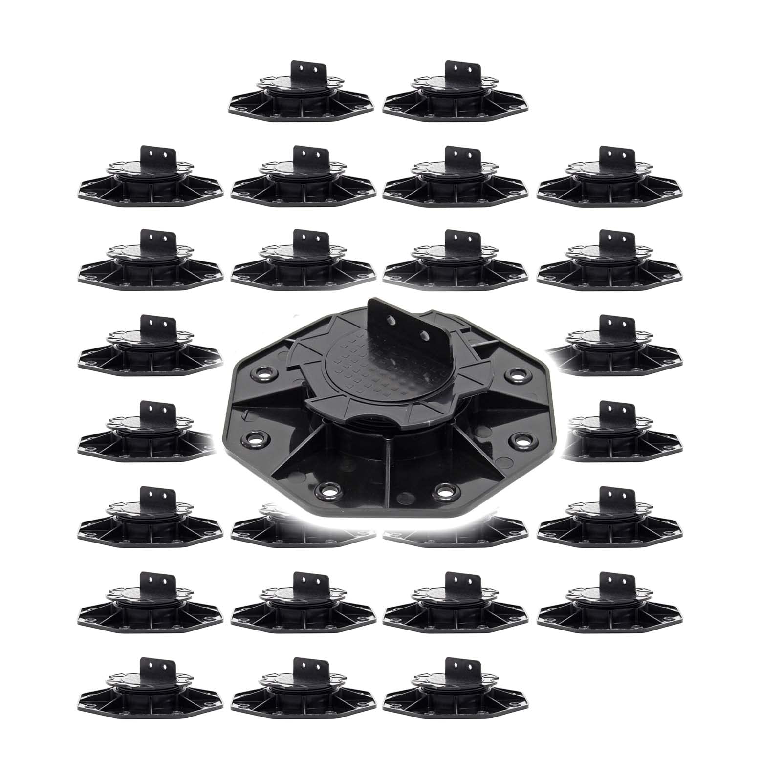 Supporti Regolabili Pavimento Wiltec Supporto Per Pavimenti Galleggianti, Altezza Regolabile 18-25mm Base Per Piscina Fuori Terra