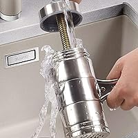 Vista 8 de Máquina manual para hacer pasta de fideos, herramienta de cocina de espagueti, máquina de prensa de acero inoxidable, máquina de prensa para pasta