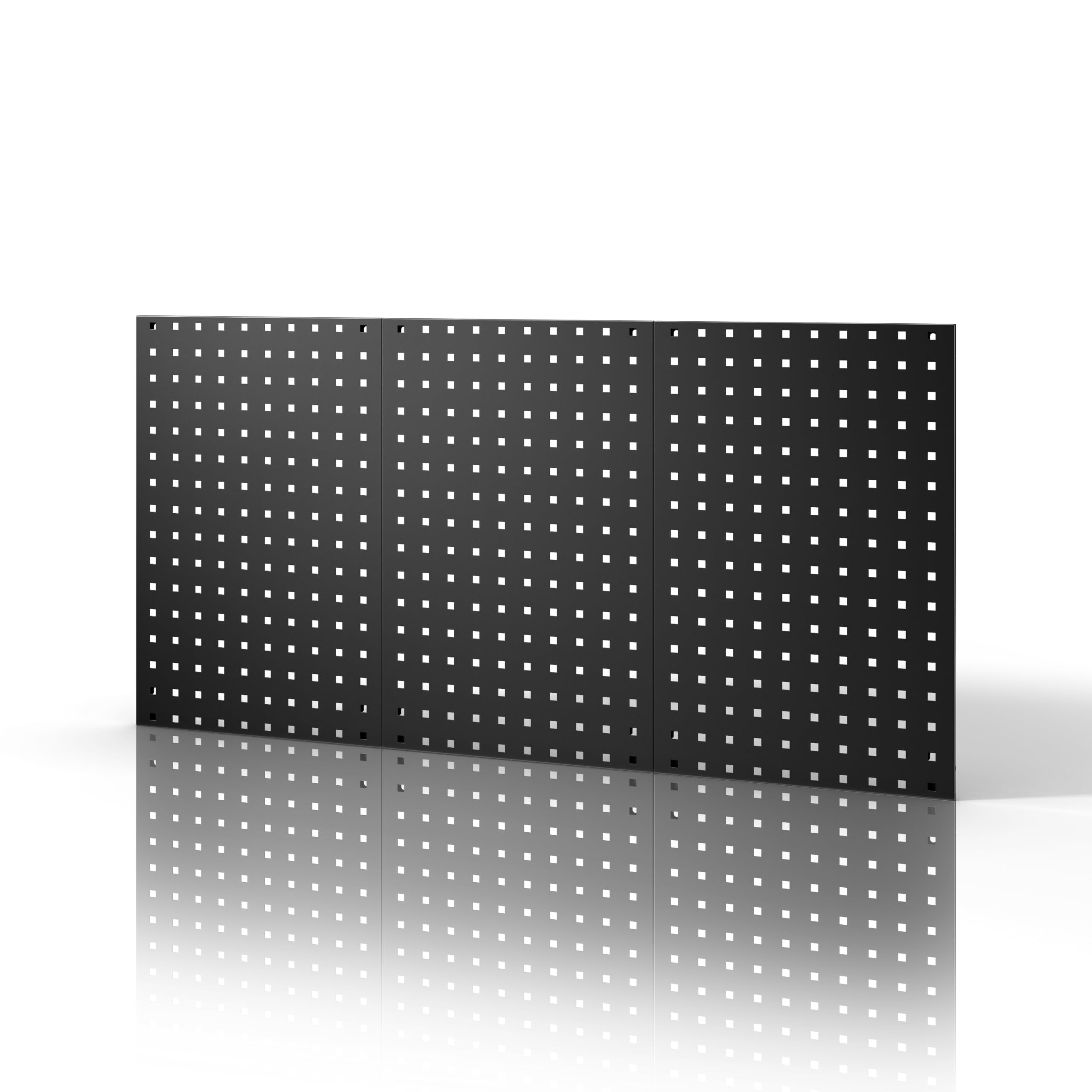 Jan Nowak Werkzeugwand Lochwand Werkstattwand Wandregal Modular Metall Kratzresistent Pulverbeschichtet 1200 x 600 x 10 mm (Schwarz)