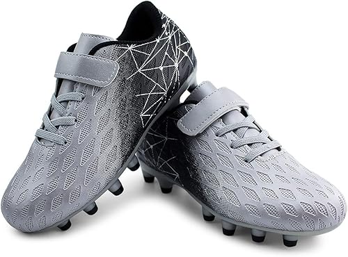 Miniatura 6 de Brooman - Tenis de fútbol, exteriores y atletismo para niñas o niños, con tacos, firmes sobre el suelo